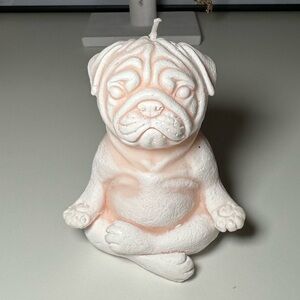 Yoga Pug Candle